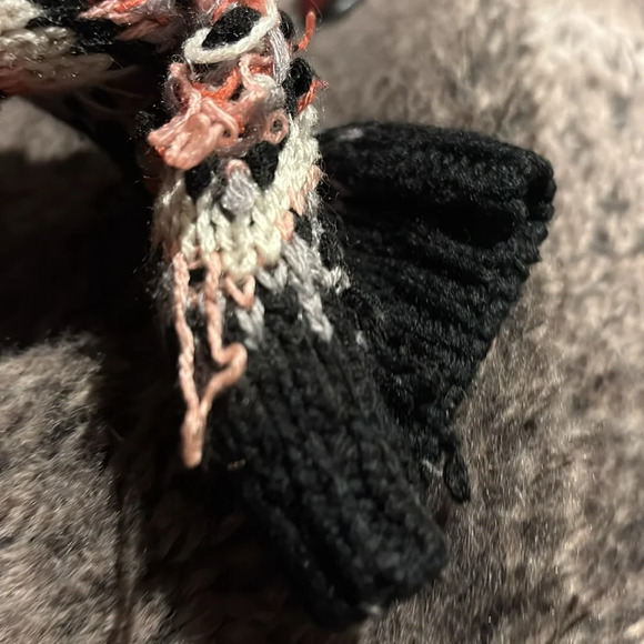 Vintage style oversized Sweater long sleeve acrylic open sweater Sz XS - Picture 6 of 14